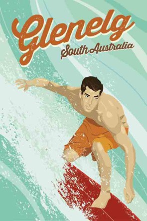 3255 Surfer Big Wave Glenelg