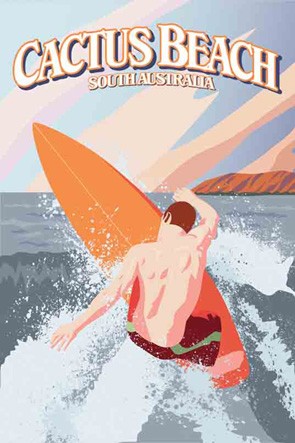 3274 Vertical Surfer Cactus Beach SA
