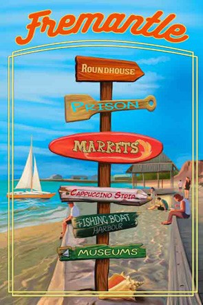35608 Rustic Signpost Fremantle