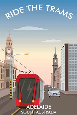 3690 Trams King William St Adelaide