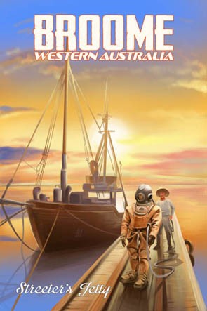 44600 Pearl Diver & Boat Broome WA
